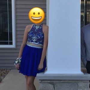 Royal blue homecoming dress